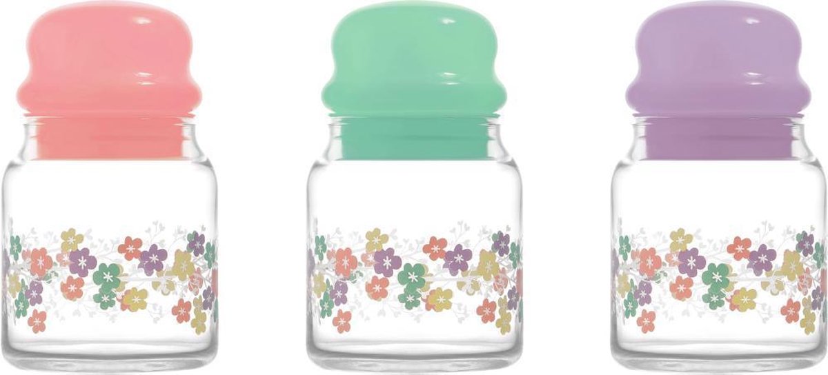 Glazen opbergpot 290 ml (3 stuks) - Lav Bahar