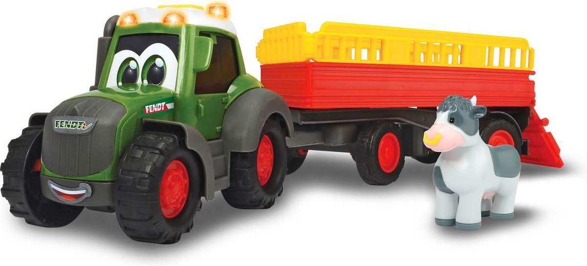 Happy Fendt Tractor met Aanhanger Afmeting artikel: lengte 30 cm