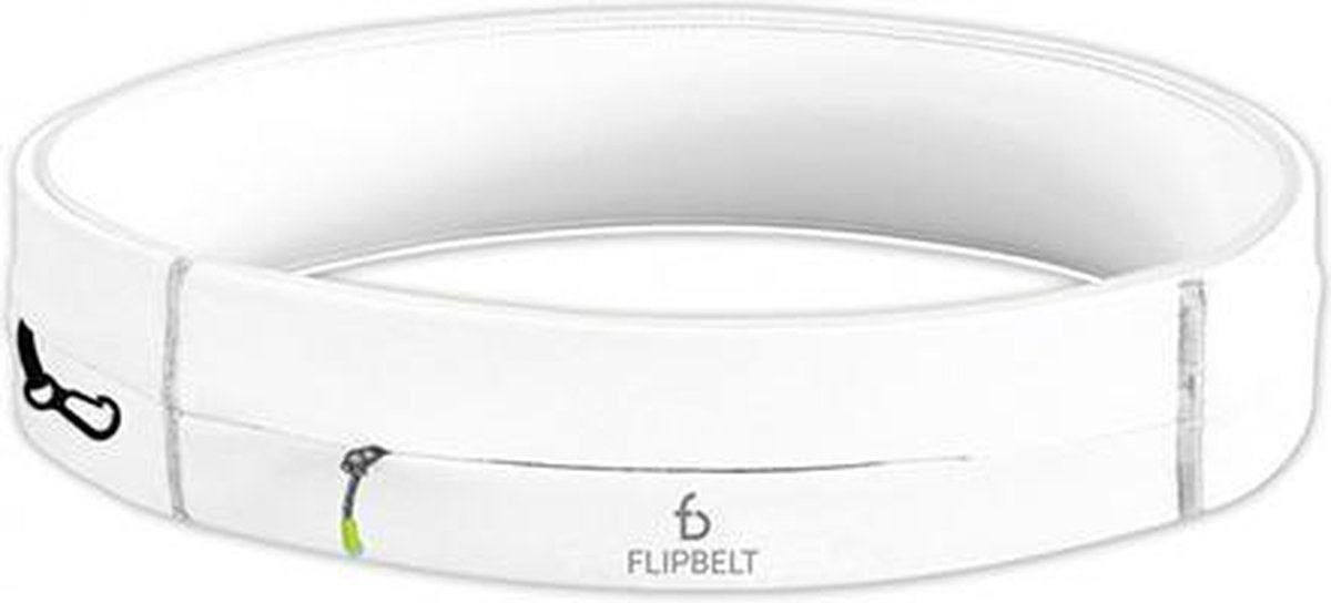 Flipbelt Zipper White - Running belt - Hardloopriem- L
