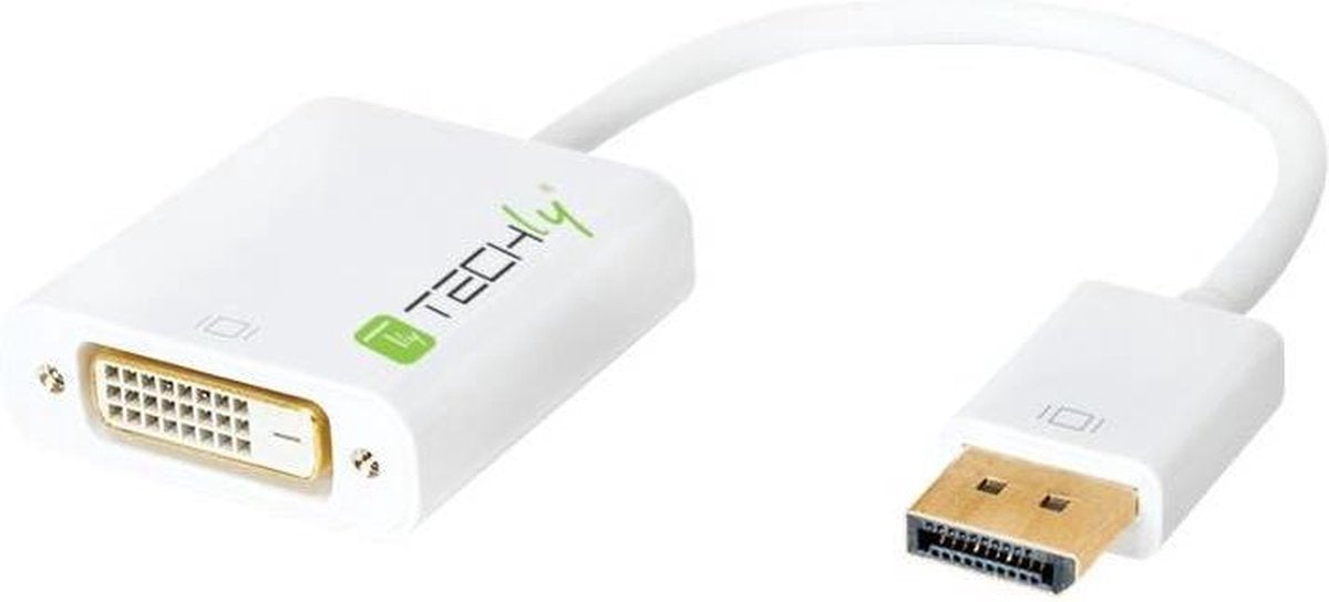 Techly 0.15m DisplayPort 1.2 - DVI-D M/F 0