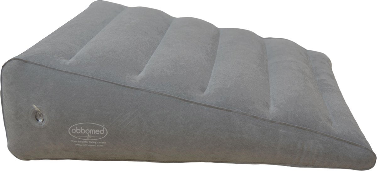 Obbomed HR-7600 opblaasbaar bed ondersteuningskussen met velours oppervlak
