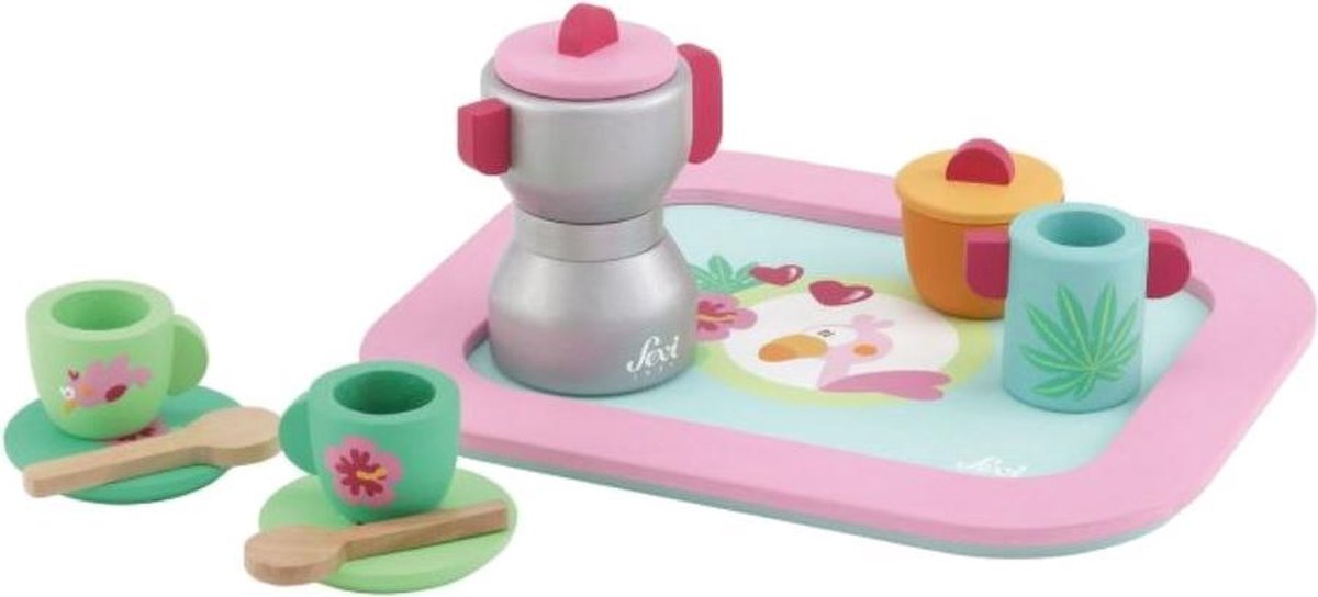 Sevi Italiaanse Koffie-set Hout 10-delig
