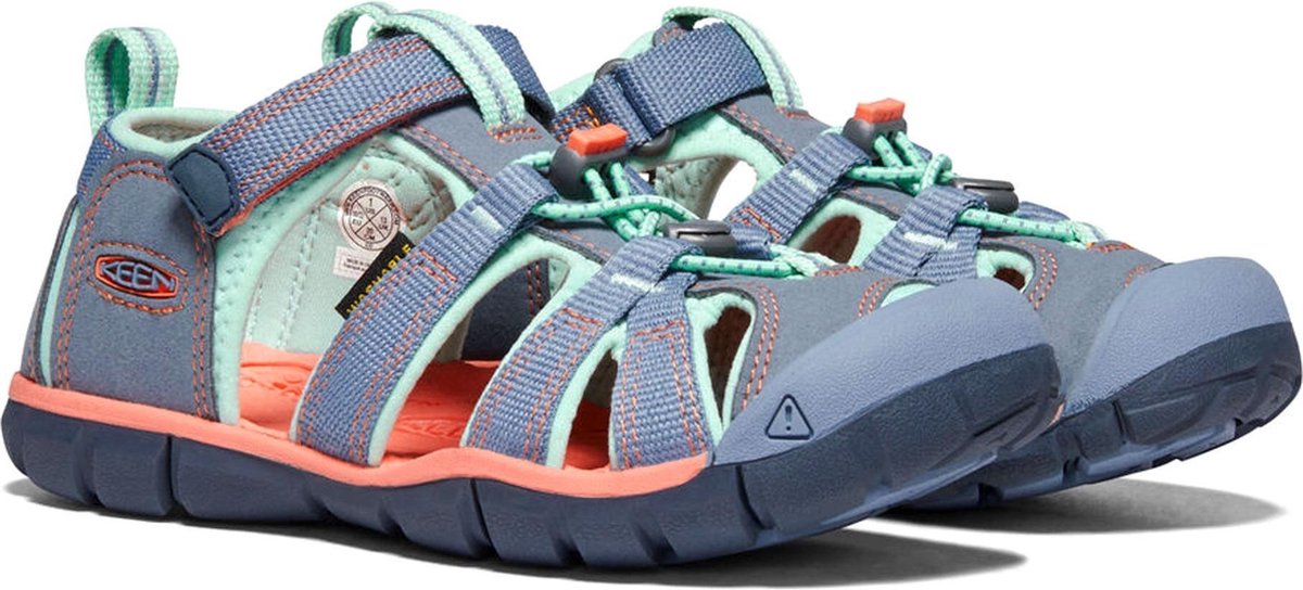 Keen Sandalen - Maat 30 - Unisex - blauw(grijs)/lichtblauw/oranje