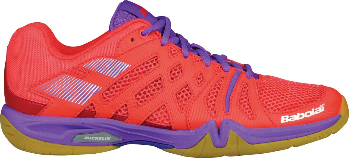 Babolat Shadow team dames badmintonschoen - maat 40 - rood/paars