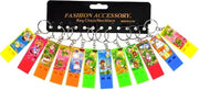 12 stuks sleutelhanger met fluit - uitdeelcadeautjes