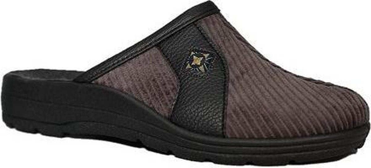 Blenzo Heren Pantoffels - 7864 - Corduroy - Muil - Grijs - Maat 43
