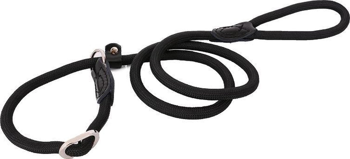 Hunting Retrieverlijn Sliplooplijn Nylon met Stop Freestyle 130 cm | 13 mm  Zwart