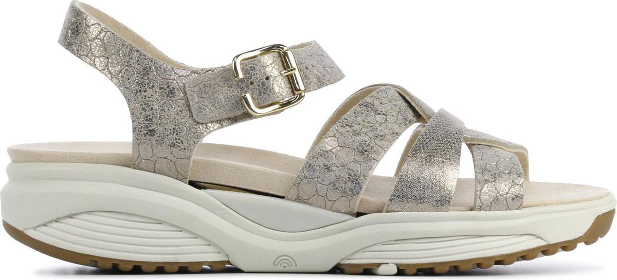 Xsensible Vrouwen Leren  Sandalen / Damesschoenen 30037 - Brons - Maat 37