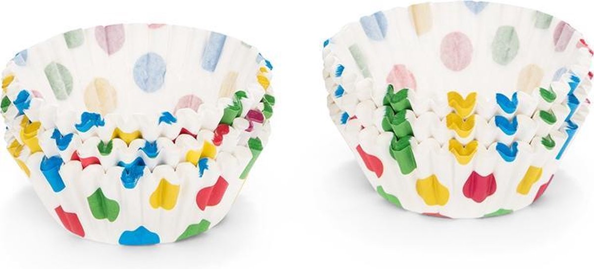 Patisse Cupcakevormen Cirkels 5 Cm Papier Wit 200 Stuks