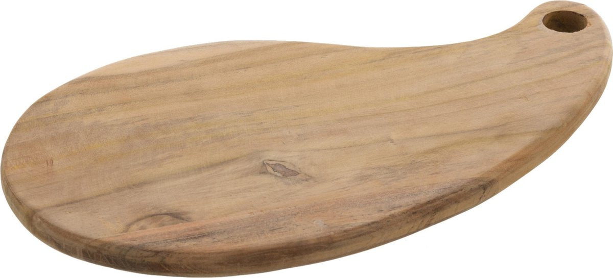 J-Line Snijplank Terong Teak Hout Naturel Small