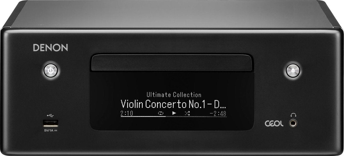 Denon CEOL N10 CD Receiver voor Stereo Set - Radio - Bluetooth - HEOS Multiroom - Zwart