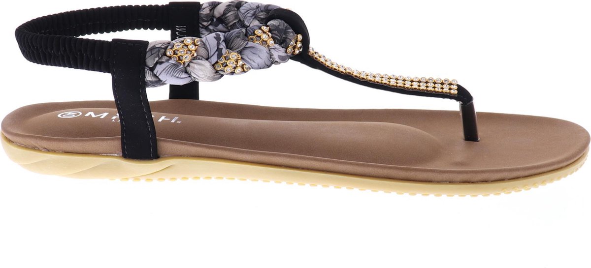 Mrch Label Eline Sandalen Dames - Slippers - Zwart