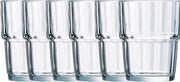 6x Drinkglazen/waterglazen Norvege transparant 200 ml - Koffie/thee/Whiskey glazen Norvege 200 ml