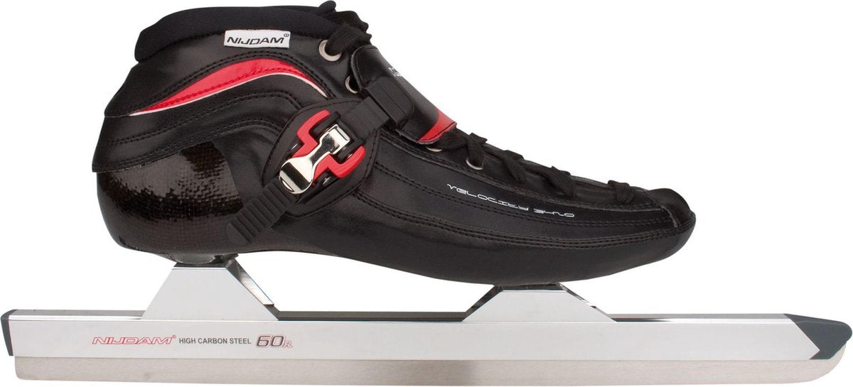 Nijdam 3420 Noren - Schaatsen - Volwassenen - Zwart/Rood - Maat 40
