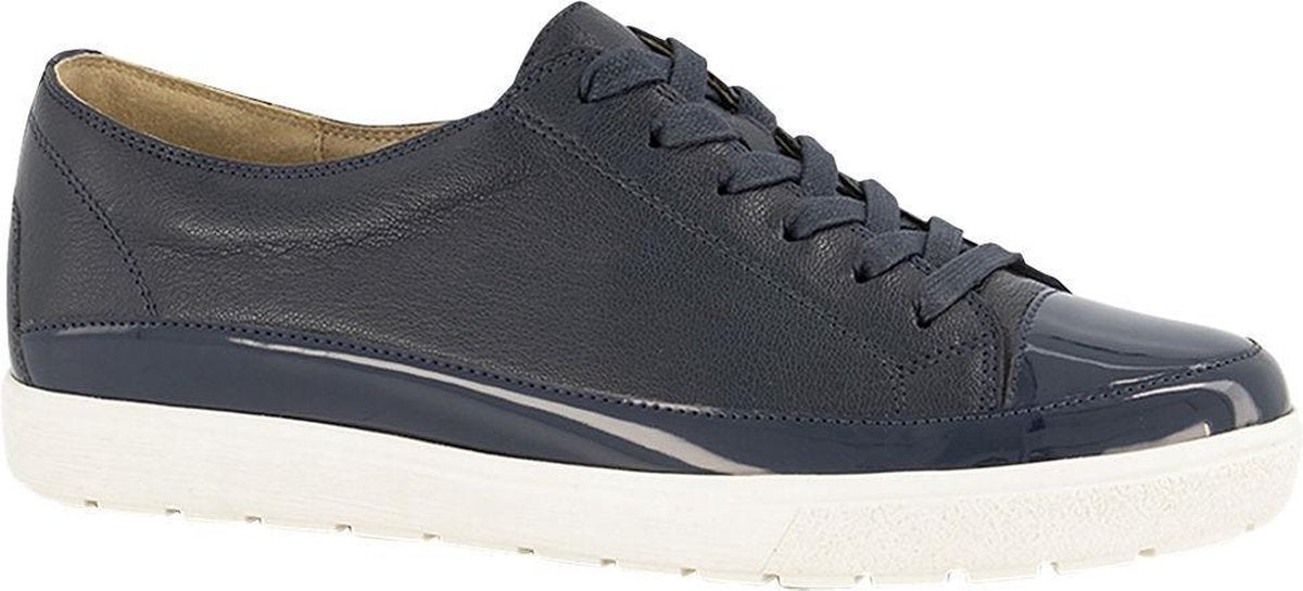 Medicus Dames Donkerblauwe leren sneaker - Maat 37.5