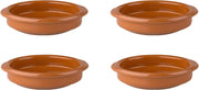 Set van 8x Tapas schaaltjes terracotta 12 x 3 cm ovenbestendig - Ovenschaaltjes - Creme brulee schaaltjes