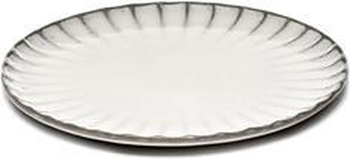 Serax Surface By Sergio Herman Bord Inku Wit D 18 cm H 1.7 cm Per stuk