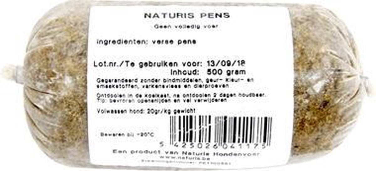 Naturis pens 100% - 500 gr - 1 stuks