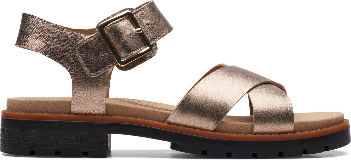 Clarks - Dames schoenen - Orinoco Strap - D - metallic - maat 41