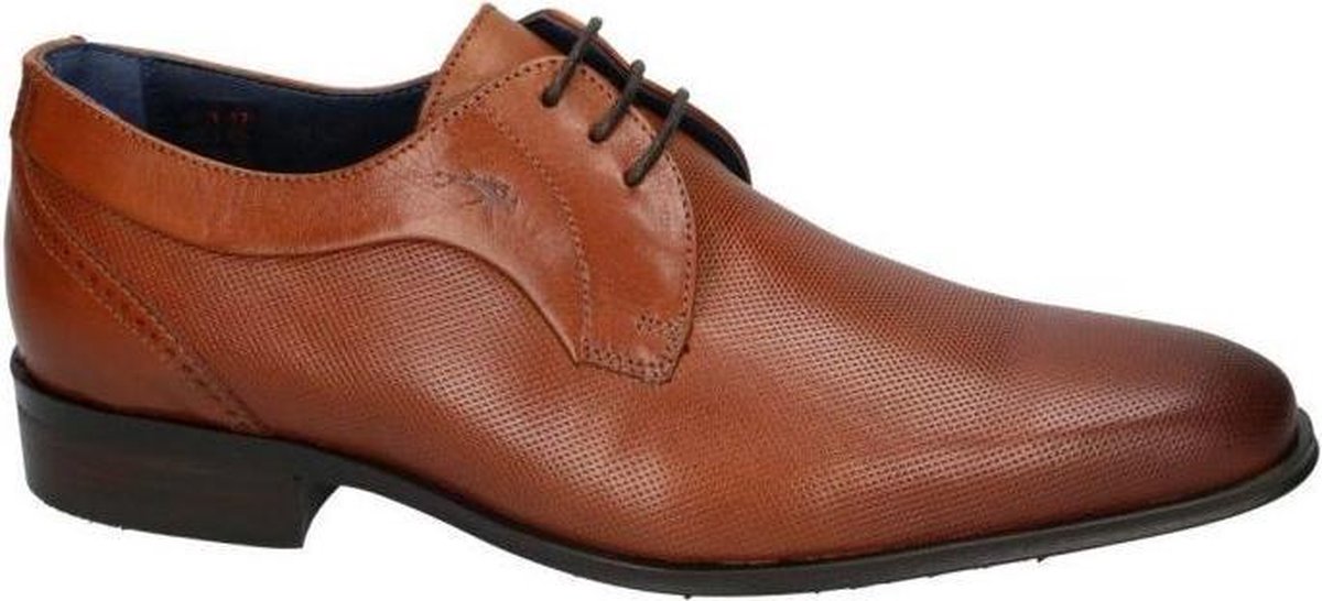 Fluchos -Heren -  cognac/caramel - geklede lage schoenen - maat 46