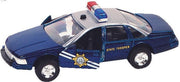 Sonic series Metalen politiewagen: 13 cm blauw