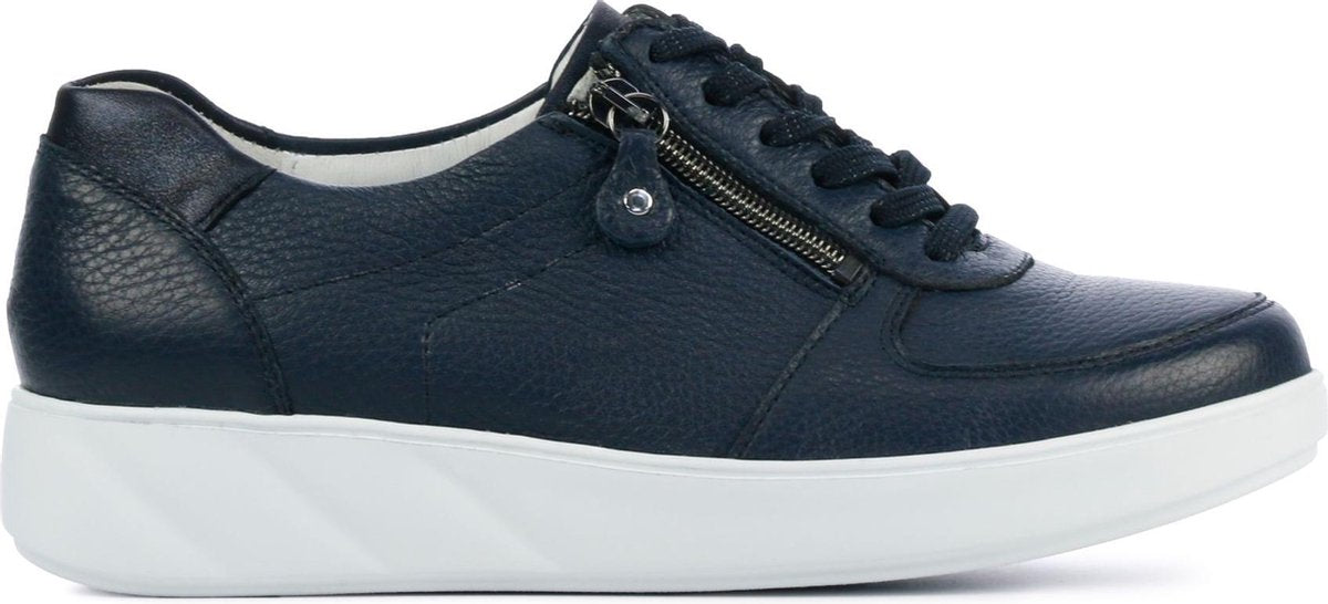 Waldlaufer Vrouwen Leren Lage sneakers / Damesschoenen 622003 - Blauw - Maat 38.5