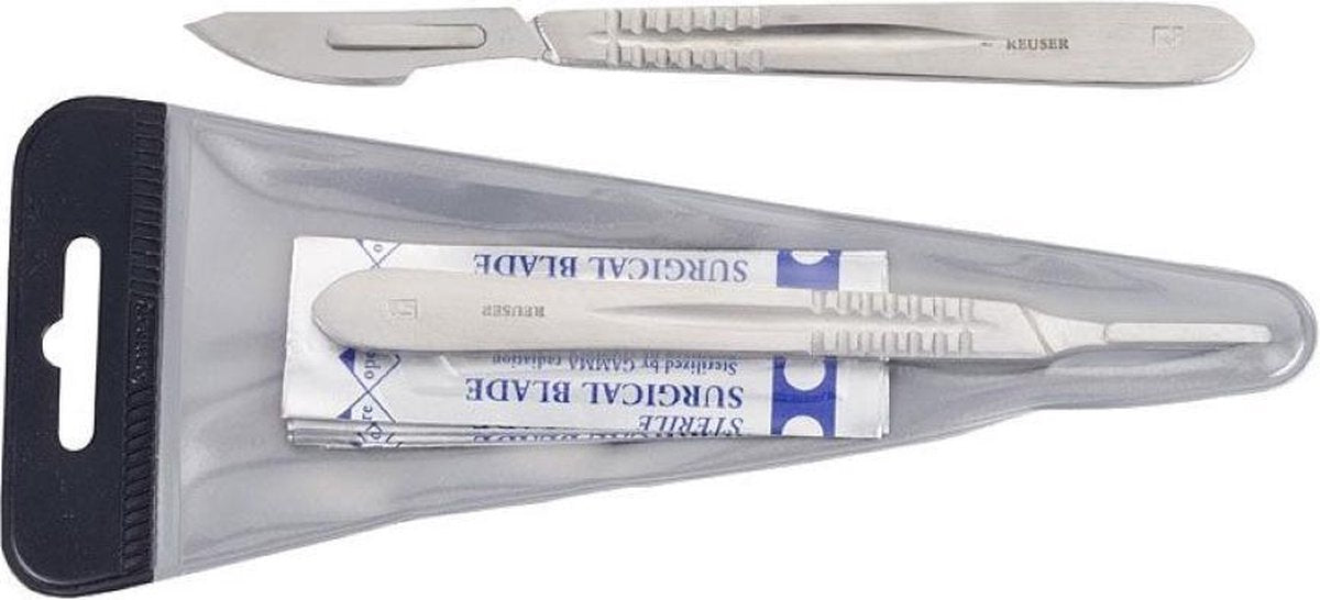 Set van 4 scalpel mesjes + 5 reserve mesjes