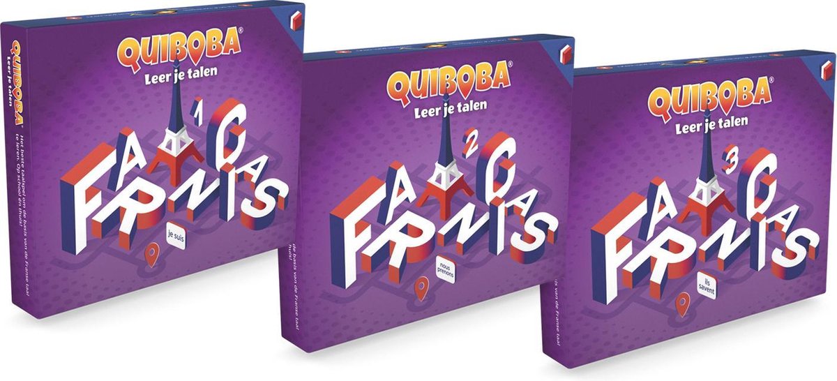 Voordeel pakket Franse Taal spel - 3 taalspellen om de Franse taal spelenderwijs te leren voor jong en oud