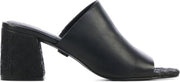 Bronx Vrouwen Leren  Slippers / Damesschoenen 84501-de - Zwart - Maat 38