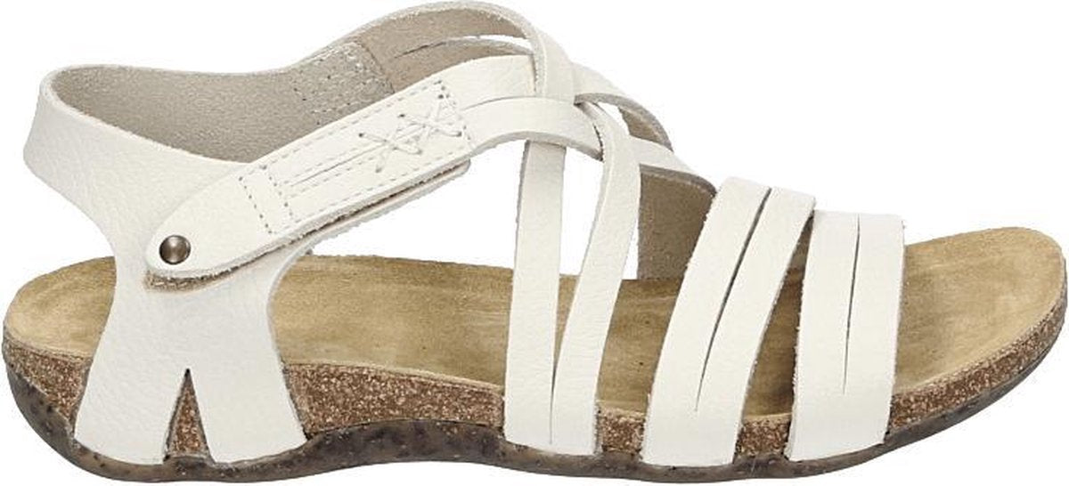 Loints of Holland 31244 - Volwassenen Sandalen met hakDames Sandalen - Kleur: Wit/beige - Maat: 41