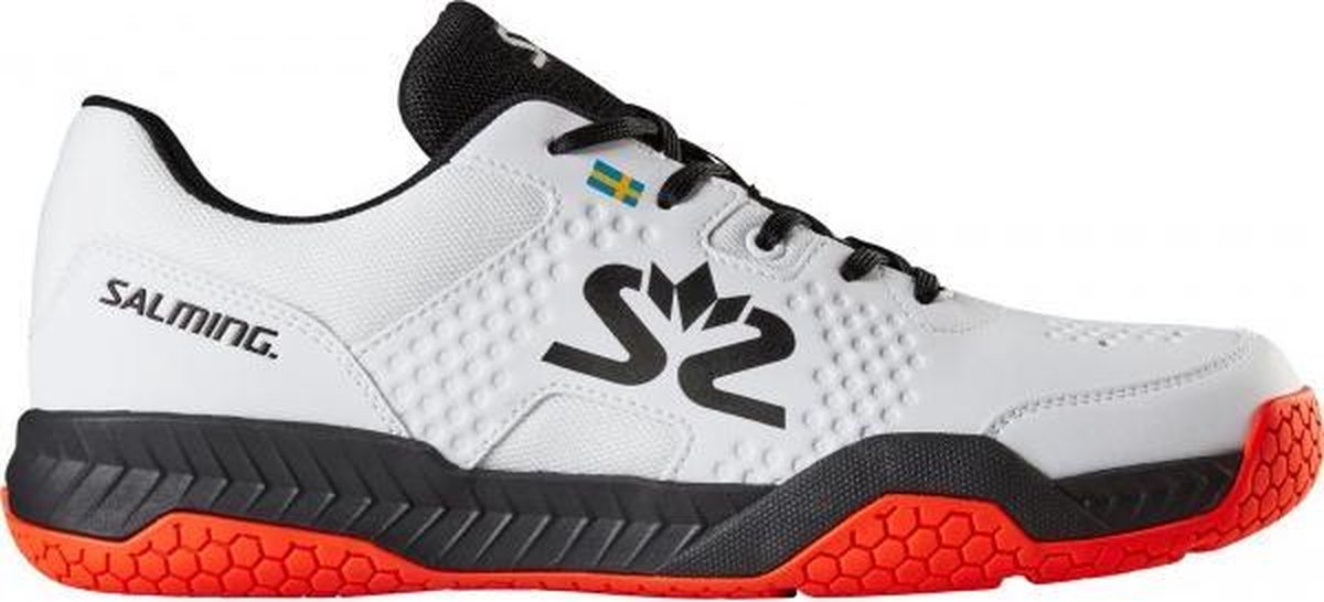 Salming Hawk Court - Wit / Zwart - maat 41 1/3