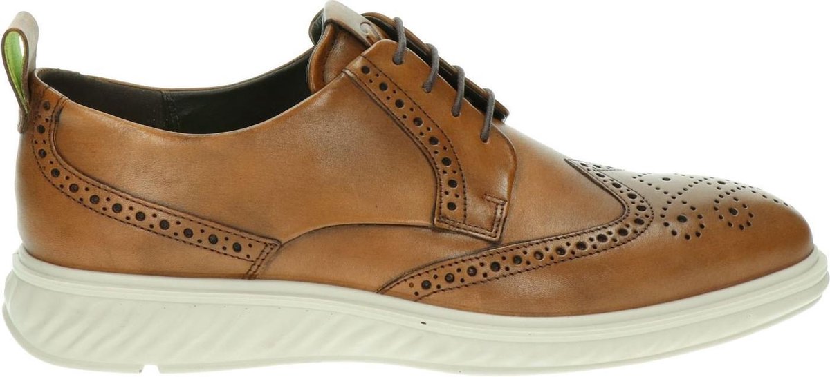 Ecco St1 Hybrid Lite heren veterschoen - Cognac - Maat 47