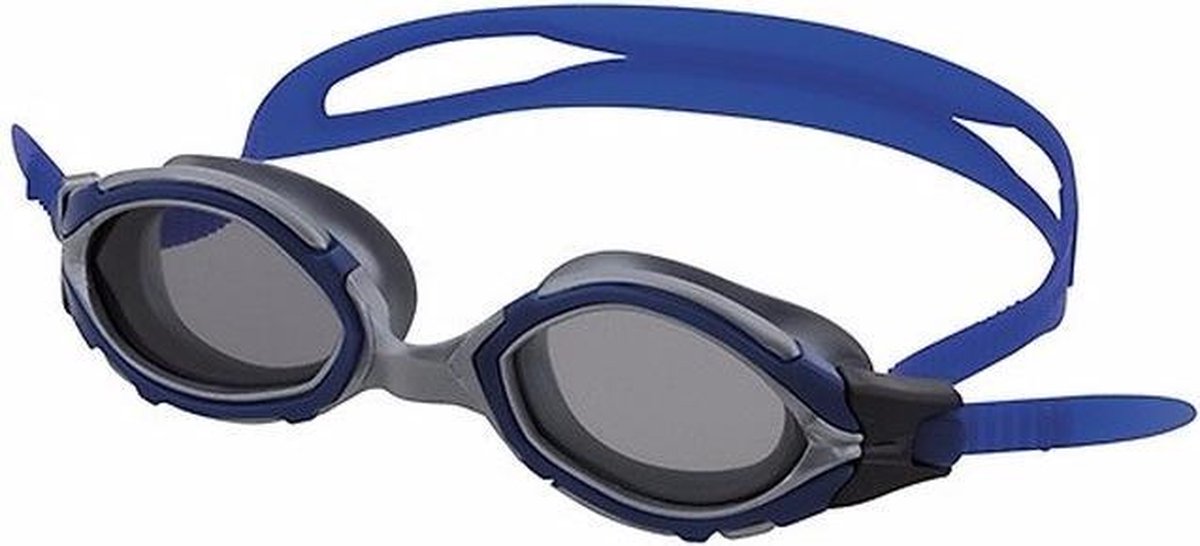 Professionele zwembril UV bescherming voor volwassenen blauw