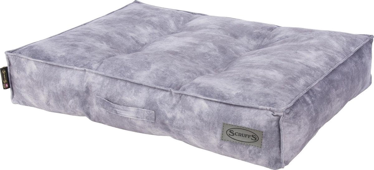 Scruffs Kensington - Stijvol eco-leren hondenkussen  -  in blauw
