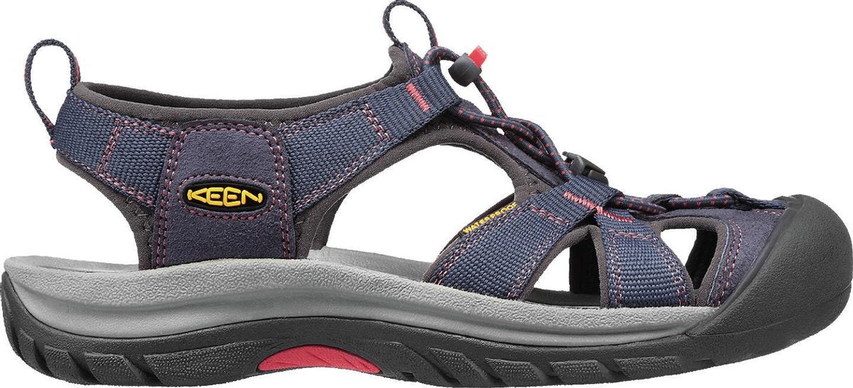 KEEN Dames Venice H2 Midnight Navy/Hot Coral Sandaal - Maat 39