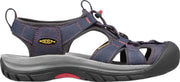 KEEN Dames Venice H2 Midnight Navy/Hot Coral Sandaal - Maat 39