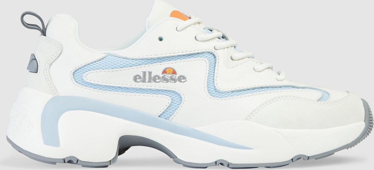 Ellesse Indus Dames Sneakers - Wit/Lichtblauw/Grijs - Maat 37