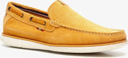 Van Beers suede heren instappers - Geel - Maat 45