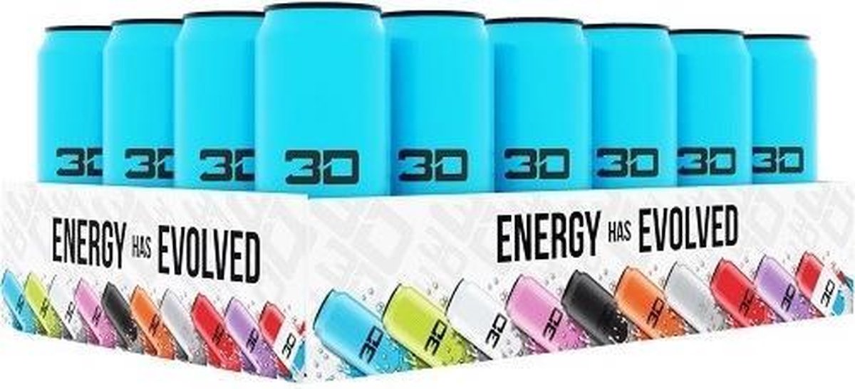 3D Energy 24x 473ml Blue