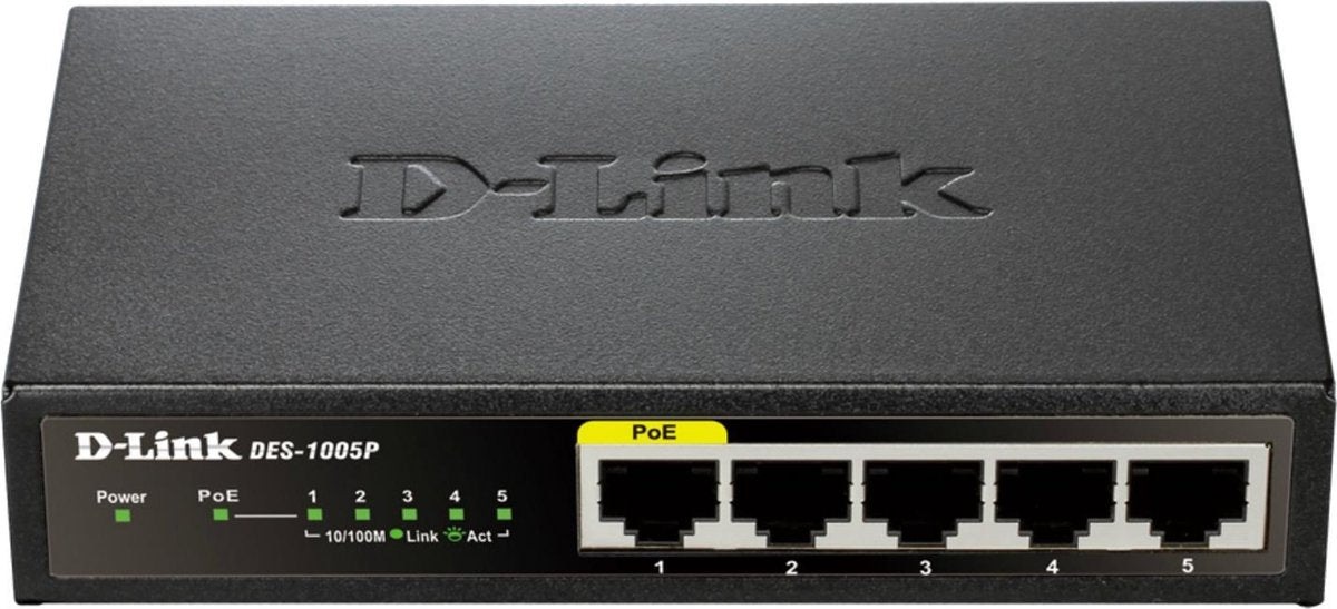 D-Link DES 1005P -Switch