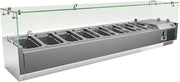 Gastro-Inox RVS Opzetkoelvitrine 8x Gn1/4