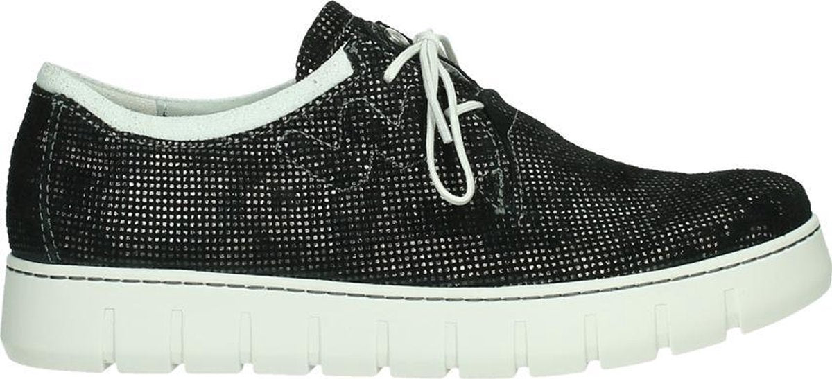 Wolky Vrouwen 02327 Vic Summer 47217 Antraciet Zomer Geprint Suede Maat 41