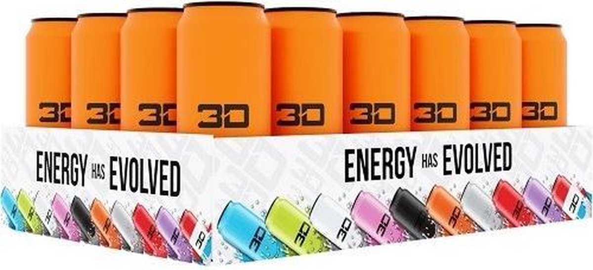 3D Energy 24x 473ml Orange