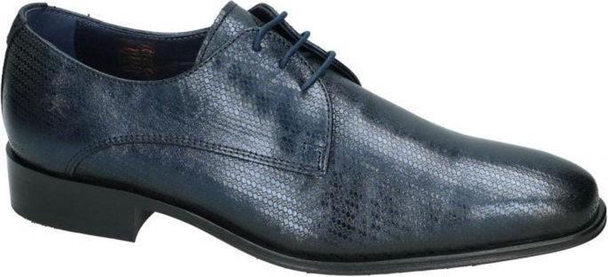 Fluchos -Heren -  blauw donker - geklede lage schoenen - maat 44