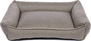 snObbs Kingston L Hondenmand - Hondenkussen – Trendy Hondenbank - Hondenbed Geschikt voor de Wasmachine - 100 x 80 x 23 - Beige