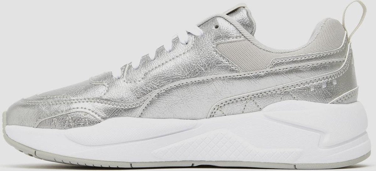 PUMA X-Ray² Square Metallic Tumbled Dames Sneakers - Puma White-Puma White-Puma New Navy - Maat 36