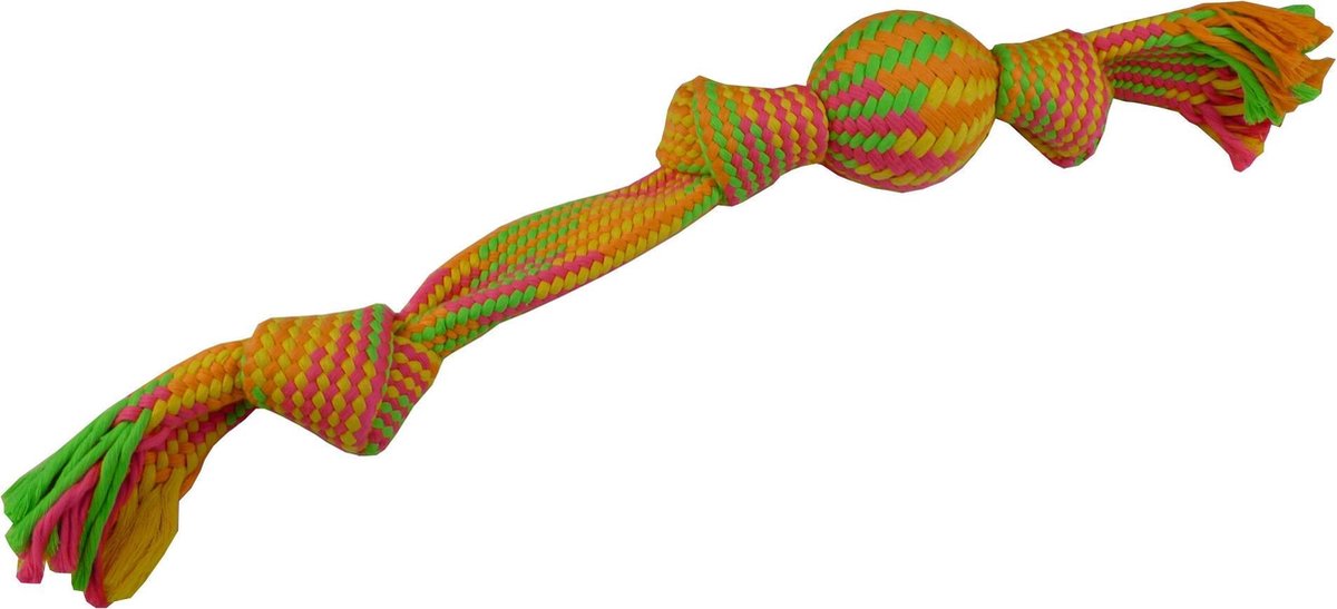 Touw speelgoed met bal 55 cm 315-325gr