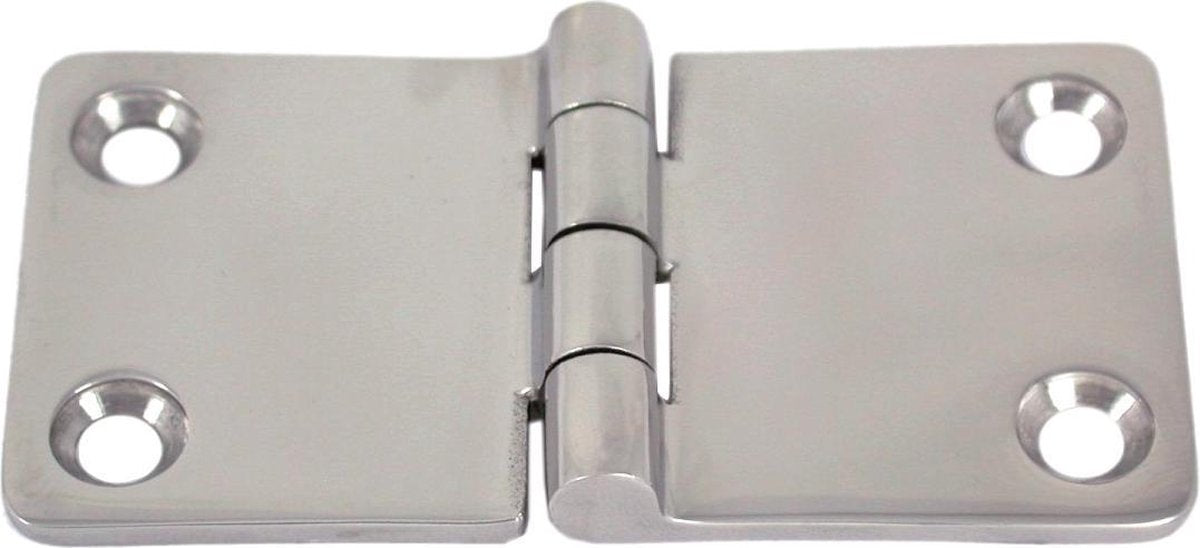 Luikscharnier - 38x38x2 - Rvs 304 - Knoop boven