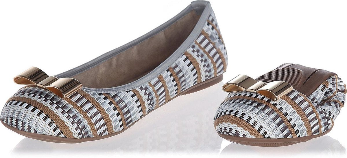 Sorprese – ballerina schoenen dames – Butterfly twists Chloe Dove Grey – maat 42 - ballerina schoenen meisjes