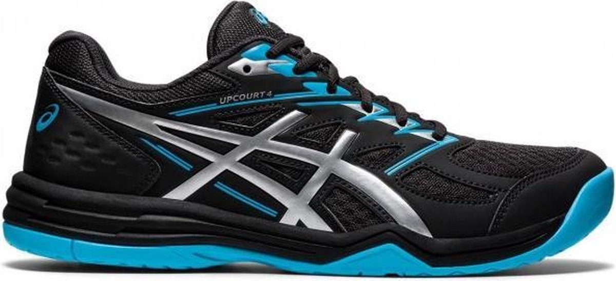 ASICS Upcourt 4 - zwart/blauw - maat 46.5